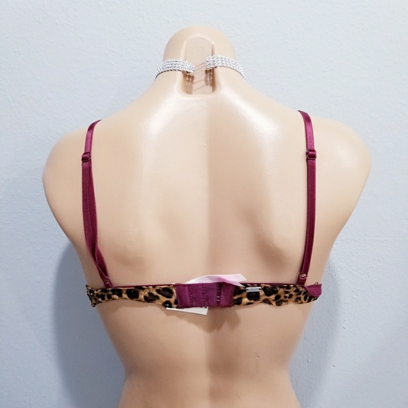 NEW PINK Victoria's Secret lace triangle bra S - Picture 4 of 5